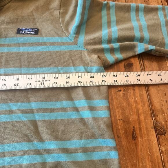 LL Bean Men’s Rugby Henley Pullover Hooded Shirt Size XL Lakewashed Preppy - Picture 7 of 13